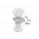KITCHEN CABINET LEG CLIP RING / WHITE